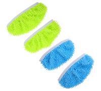 ERINGOGO 4 Piezas Paños Mopa Microfibra Lavables Reutilizables para Limpieza Suelos Parquet y Cocina Almohadillas de Repuesto para Fregona Plana Absorbentes Secado Rápido