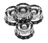 ERINGOGO 4 Piezas Perillas de Control Guitarra Eléctrica Nudos de Volumen de Accesorios Resistentes y Prácticos Instrumentos Musicales y Bajos