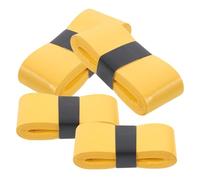 ERINGOGO 4 Rollos Correa de tambor baquetas tambor Instrumentos musicales empuñadura cinta adhesiva para baquetas almohadilla de práctica de trampa tambor de cinta adhesiva Amarillo