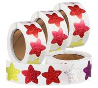 ERINGOGO 4 rollos Pegatinas Autoadhesivas de Stickers de Recompensa para Adhesivas para Manualidades DIY Motivación Escolar y Decoración Infantil