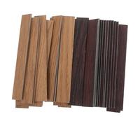 ERINGOGO 40 Piezas Miniature Dollhouse Flooring Strips Wood Grain Decking Boards For DIY Mini Models and Creative Projects