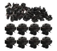 ERINGOGO 40 Piezas Tornillos Montaje con Tuercas Enjauladas para Rack Servidor Estantes Redes Gabinetes Audio Negro