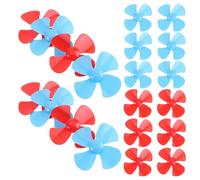 ERINGOGO 48piezas Hélices Plásticas para Juguetes Propulsores De Cuatro Palas para Modelos DIY Accesorios para Maquetas De Barcos y Aviones Colores Surtidos Fáciles De Montar Diseño Aerodin
