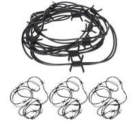 ERINGOGO 4piezas Cadenas De Alambre De Púas Falsas Para Halloween De Decoración Espeluznante De Alambre De Accesorios Para Fiestas y Eventos Terroríficos