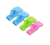 ERINGOGO 4piezas Extensor De Grifo De Silicona Portátil Cubiertas Para Caños De Agua Adaptador Para Lavado De Manos y Enjuague Compatible La Mayoría Grifos Fácil Instalación y Uso Para