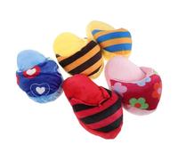 ERINGOGO 5 Piezas Juguetes para Perros Forma de Zapatillas Suaves y Chirriantes Juguetes Masticables Seguros para Perros Medianos Promueven Salud Oral y Ofrecen Diversión Interactiva para