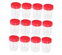 ERINGOGO 50 piezas Copa de Muestreo de Plástico Tapa Contenedor Sellado para Muestras de Laboratorio Uso Práctico Análisis Clínicos y Biológicos Color Aleatorio Color Aleatorio