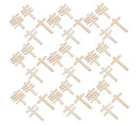 ERINGOGO 50 Piezas Decorativo Tablero de Mensajes Decorativo Mini señales de tráfico Juguetes educativos para pequeños Juguete de señal de Carretera Madera Caqui