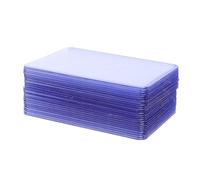 ERINGOGO 50 piezas Fundas para Cartas PVC Transparentes Doble Cara Protectores Antirrayaduras Duraderos para Cartas Coleccionables y Documentos Pequeños