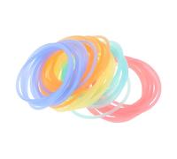 ERINGOGO 50 Piezas Pulseras de Fluorescentes para Bandas de Gelatina Luminosas Suaves y Cómodas para Aire Fiestas y Regalos de Cumpleaños