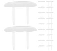 ERINGOGO 50 piezas Unidades Protectores de Enchufes para Cubiertas Transparentes Prueba de Protección para Tomas Eléctricas Domésticas Oficina Bloqueo Seguro de Orificios de Enchufe