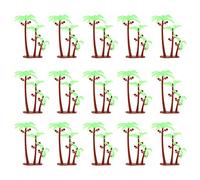 ERINGOGO 50piezas Árbol De Artificial Decoraciones De Fiesta para Tartas y Eventos Hawaianos Accesorios De Jardinería Miniatura Simulación Realista y Colorida