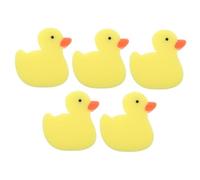 ERINGOGO 5piezas Esponjas De Baño Para Niño Niña Diseño De Patito Esponjas Suaves y Absorbentes Para Bañar Bebés y Niño Niña Accesorios Divertidos Para Baño y Lavado De Manos