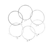 ERINGOGO 6 Cuerdas Cuerdas De Guitarra Contra La Riega Guitarras Electricas Reemplazo Accesorios De Accesorio De Bobinado De Acero Al Níquel Silver