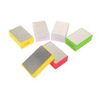 ERINGOGO 6 Piezas Bloques de Lijado Diamante Almohadillas Pulido Manual para Azulejos Mármol Cerámica Vidrio Kit Pulidor Multiusos Grit