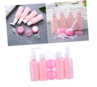 ERINGOGO 6 piezas Botellas de Viaje Portátiles para Spray Frascos Recargables para Perfume Loción Champú y Crema Color Rosa Diseño Ligero y Sellado Antigoteo para Cosméticos y Cuidado