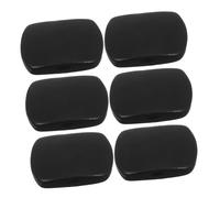 ERINGOGO 6 Piezas Ebony Wooden Guitar Tuning Peg Grip Buttons Square Shape Machine Heads Replacement For Classical Acoustic Guitars Vintage Style