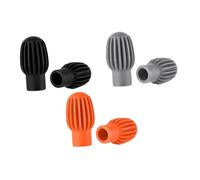 ERINGOGO 6 Piezas Juego de silencio de baqueta amortiguadores de ruina Reductor de sonido de Drumstick Consejos de silicona de baqueta Punta de ritmo