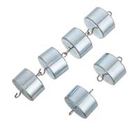 ERINGOGO 6 Piezas Pesas de Calibración con Doble Gancho Precisión para Ajuste de Básculas Pesas de Laboratorio de Metal Estable para Experimentos Científicos y Pruebas de Física