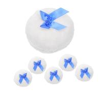 ERINGOGO 6 Piezas Puffes Suaves para Polvos Corporales con Lazo Aplicadores de Peluche para Cuidado Suave de de Portátiles para Cambios de Pañal y Viajes