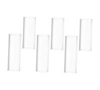 ERINGOGO 6 Piezas Slide de Guitarra de Transparente Anillo Deslizante para Guitarra una Bolsa para Rock Folk Country y Música Protector de Dedos Eléctrica