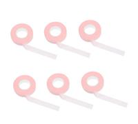 ERINGOGO 6 rollos Cinta para Pestañas Extensiones Adhesiva Auxiliar Transpirable con Protección Ocular para Salones y Uso Personal