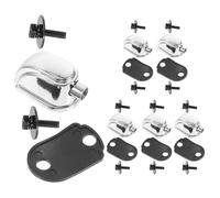 ERINGOGO 6pcs Percussion Lug, Drum Tension Lug, Drum Kit Lug, Metal Chrome Plated with Gasket, Smooth Accessory, Student Practice Sessions