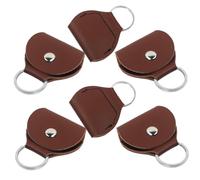 ERINGOGO 6piezas Bolsa De Púas De Guitarra De PU Estuche Portátil Compacto Llaveros Protección y Almacenamiento Seguro Diseño Práctico y Ligero para Guitarristas