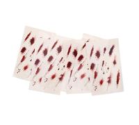 ERINGOGO 6piezas Parche De Cicatriz Falsa Para Maquillaje De Halloween Pegatinas Realistas Para Disfraces De Vampiro Decoraciones De Fiesta Pegatinas De Sangre Para Brazos