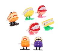 ERINGOGO 7piezas Juguetes De Cuerda Juguetes De Dientes Que Hablan y Caminan Diversión y Decoración