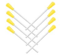 ERINGOGO 8 Piezas de Martillos para Triángulo Instrumento Musical de Percusión, Material Metal y Plástico, Buena Resistencia y Sonido Completo para Educación Infantil