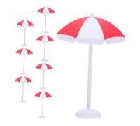 ERINGOGO 8piezas De Minisombrilla De Playa para Casa De Muñecas Minisombrillas Decorativas para Acuarios Terrarios Decoración De Tartas Adornos De Playa Miniatura Sombrillas para Pastel