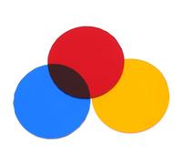 ERINGOGO 9 Piezas Filtros Circulares de Color para Enseñanza Óptica Láminas Transparentes para Aprendizaje de Color y Experimentos Físicos Aleatorio