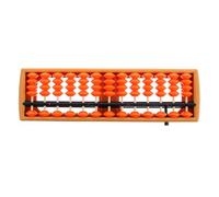ERINGOGO Ábaco Chino Infantil 13 Niveles Naranja Piezas Negras Herramienta Aritmética Portátil para Contar Ábaco Educativo Multifuncional para Estudiantes y Edad Escolar