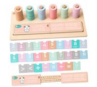 ERINGOGO Ábaco de Educativo para Herramienta de Cálculo Aritmético Juguete de Aprendizaje para Primaria y Desarrollo Matemático Calculadora Infantil