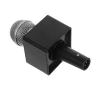 ERINGOGO Accesorio De Micrófono Simulado Micrófono De Juguete para rol con Bandera Cuadrada para Fiestas De Disfraces y Karaoke