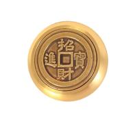 ERINGOGO Adorno de Caligrafía Retro de Latón Dorado, Mini Portátil, Adornos del Hogar para Sala y Casa, Obsequio para del