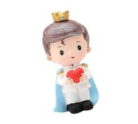 ERINGOGO Adorno para Repostería de Resina Decoración de Pastel Princesa y Príncipe Accesorio para Fiesta de Cumpleaños Figura de Resina Caricatura Obsequio Decorativo 1 Unidad