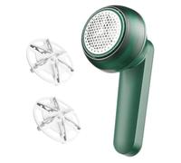 ERINGOGO Afeitadora De Tela Recargable Quitapelusas Para Ropa Pequeño Usb Portátil 2 Cuchillas De Repuesto Para Suéteres Uso Doméstico y Viajes Modelo Verde