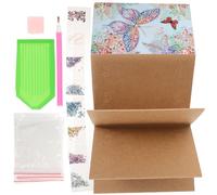 ERINGOGO Álbum de Fotos DIY de Pintura de Gemas Acrílico Compacto Libro de Recuerdos Hecho a Mano Pequeño y Ligero para Viajes Encuadernación Resistente para Conservar Momentos