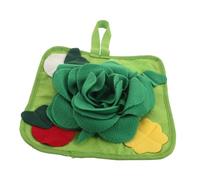 ERINGOGO Alfombrilla De Comida Lenta para Mascotas Polar Lavable a Máquina Hurones Alfombra De Alimentación Alfombra De Alimentación para Conejos Mat Estera Poliéster Verde