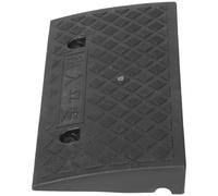 ERINGOGO Alfombrilla de Rampa para Coche de Plástico y Caucho Resistente Rampa de Umbral Antideslizante Negra de 7 Cm de Altura Uso Exterior para Vehículos y Motocicletas para Entrada