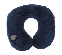 ERINGOGO Almohada Inflable de Viaje para Cuello y Cervicales Diseño Ergonómico con Funda Soporte Rápido para Avión Tren Oficina y Hogar Color Azul Oscuro