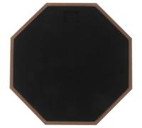 ERINGOGO Almohadilla de Práctica de Batería Silenciosa de Caucho de 12 Pulgadas, Pad de Caja Octogonal Negra para Reducción de Ruido, Accesorio Portátil Adecuado para Uso en Hogar, Escuela