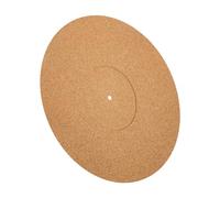 ERINGOGO Almohadilla Protectora de Vinilo de Corcho 12 Pulgadas, Tapete Antideslizante para Plato Giratorio, Espesor 3 Mm Ranuras, Accesorio para Tocadiscos y Fonógrafos Domésticos