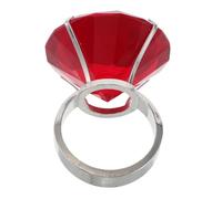 ERINGOGO Anillo de Compromiso Falso con Gran Cristal Decorativo para Propuestas Románticas Recuerdos de Fiesta y Decoración de Mesa Bodas y Navidad