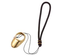 ERINGOGO Anillo de Latón para Tiro con Flecha 22Mm Protector de Pulgar Metálico con Cordón Antipérdida para Entrenamiento al Aire Libre Accesorio Duradero para Arqueros Tradicionales