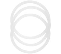 ERINGOGO Anillos de Goma Blancos para Cuencos Sonoros, 3 Piezas, Función de Decoración Artesanal y Protección contra Golpes, Ideales para Instrumentos Rituales Budistas