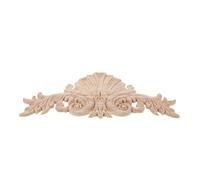 ERINGOGO Aplique de Madera Tallada sin Pintar Decoración de Esquinas para Muebles y Paredes Embellecedor Europeo Clásico para Bricolaje Recorte Ornamental