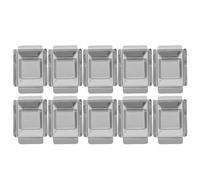 ERINGOGO Bandeja de Acero Inoxidable para Inclusión de Muestras 24X24X7 MM Soporte para Cera Fundida Kit de 10 Unidades Adecuado para Laboratorio de Histología y Patología